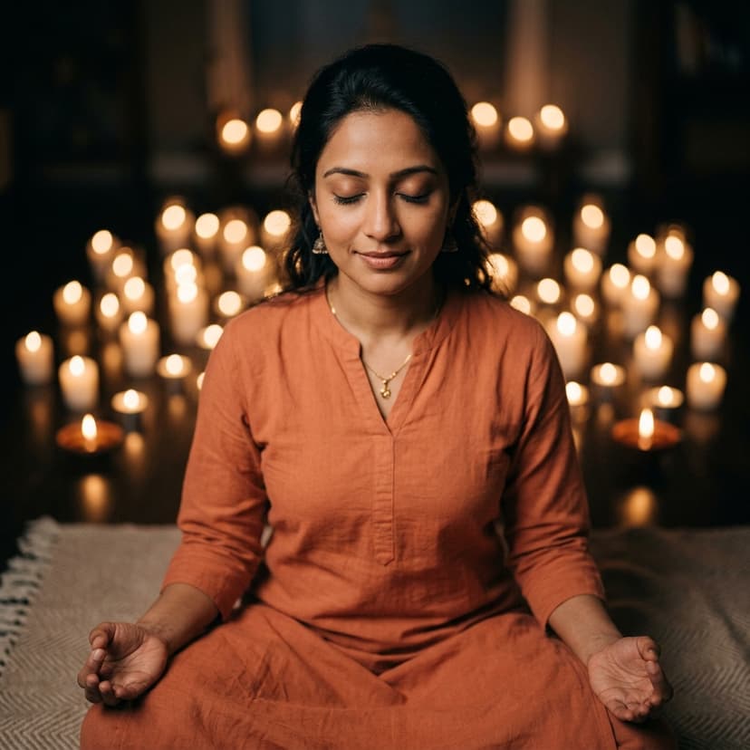 Meditation close-up