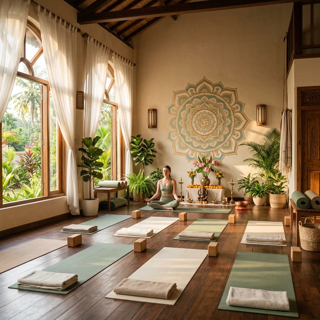 Yoga Sangam studio interior